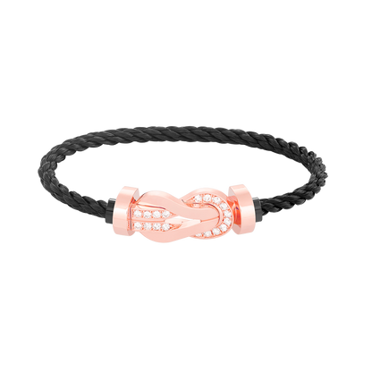 [BSNL Jewels]Chance großes Armband mit 8-stelliger Schnalle und halbem Diamanten in Roségold