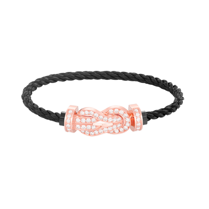 [BSNL Jewels]Chance großes Armband mit 8-stelliger Schnalle und Diamanten in Roségold