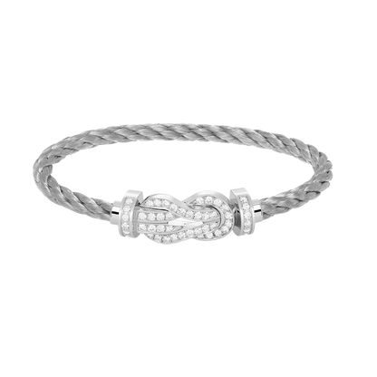 [BSNL Jewels]Chance großes 8-stelliges Schnallenarmband aus Silber mit Diamanten