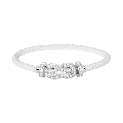 [BSNL Jewels]Chance großes 8-stelliges Schnallenarmband aus Silber mit Diamanten