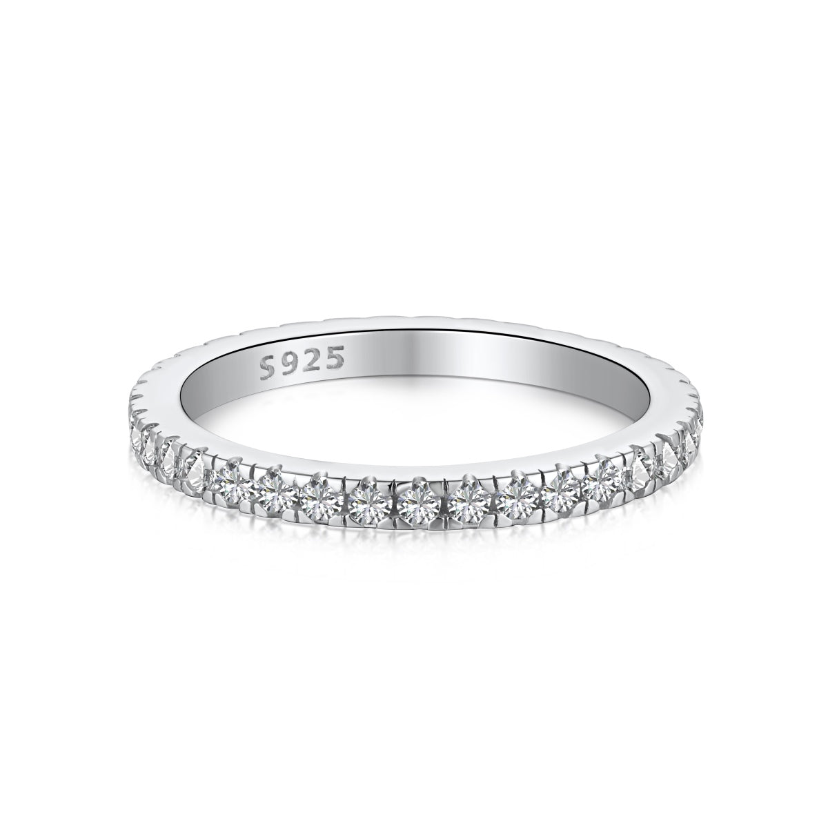 [BASLOVE]Delicate Sparkling Round Cut Daily Ring