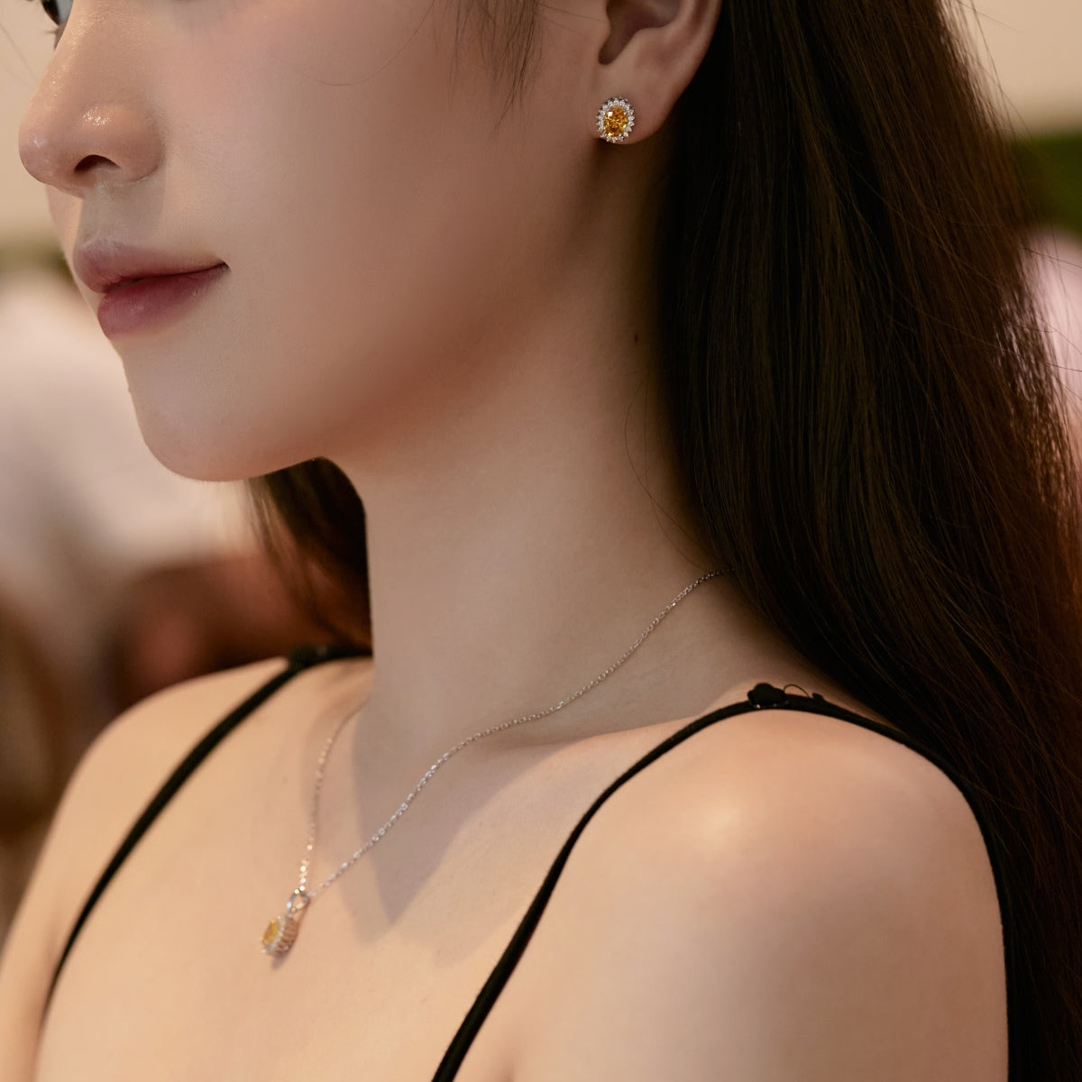 [BASLOVE]Delicate Radiant Oval Cut Daily Earrings