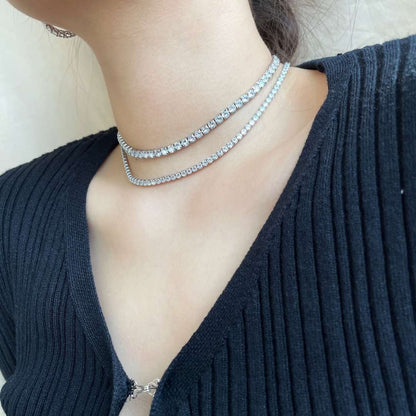 [BASLOVE]Elegant Tennis Chain Necklace