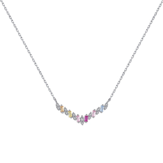 [BASLOVE]Dazzling Rainbow Necklace