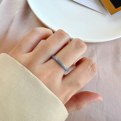 [BASLOVE]Delicate Sparkling Round Cut Daily Ring