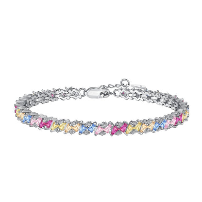 [BASLOVE]Ornate Sparkling Multi Cut Party Bracelet