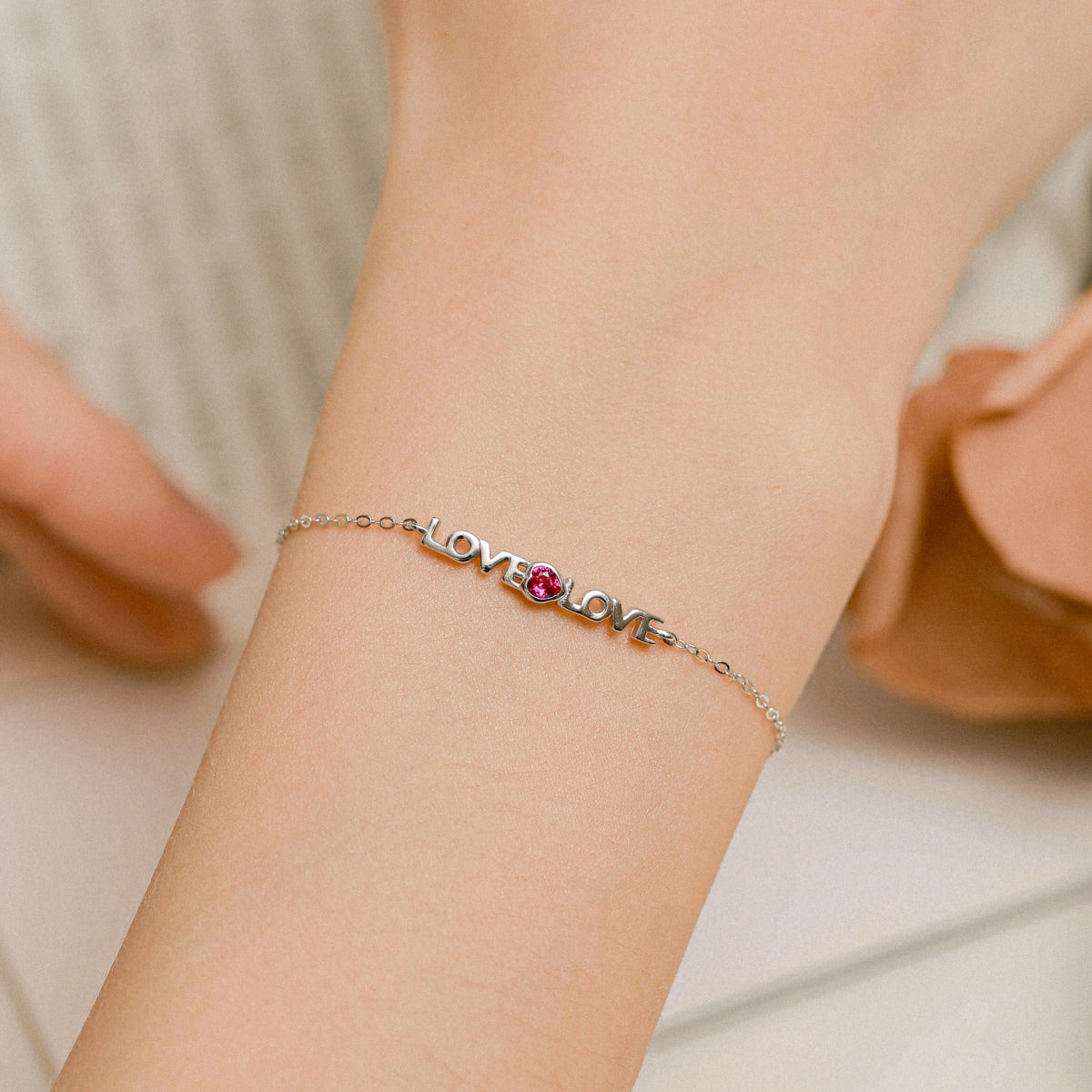 [BASLOVE]Romantic Heart Shape Lover Bracelet