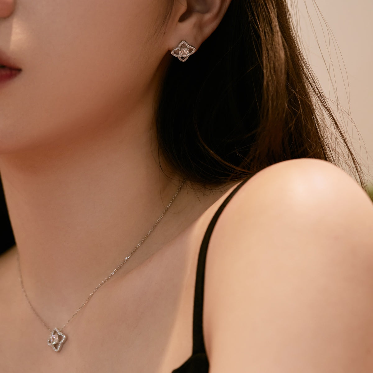 [BASLOVE]Elegant Star Shape Princess Cut Daily Earrings