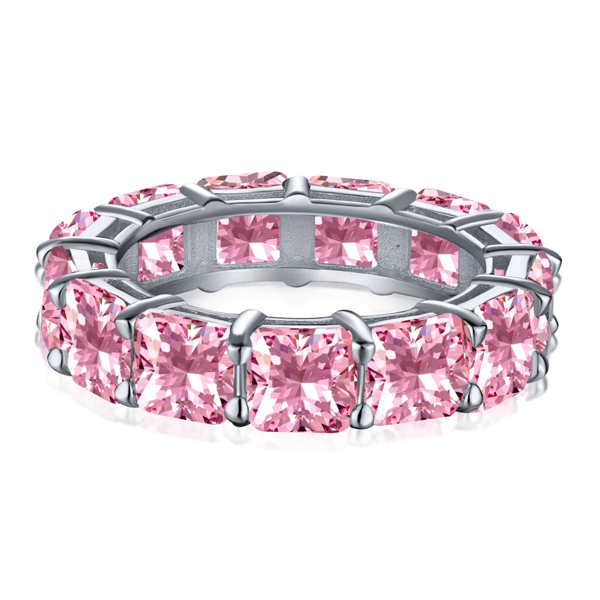 [BASLOVE]Elegant Princess Cut Tennis Ring