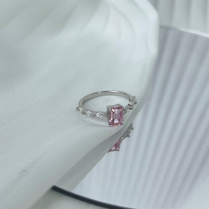 [BASLOVE]1.0 Carat Dainty Resplendent Radiant Cut Daily Ring