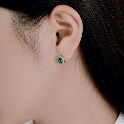 [BASLOVE]Luxurious Water Drop Shape Earrings