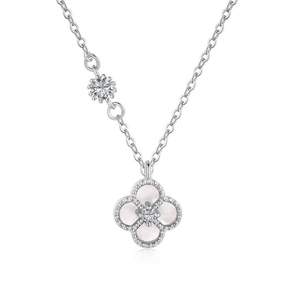 [BASLOVE]Delicate Flower Shape Necklace