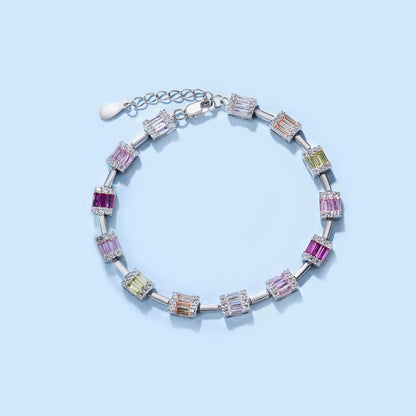 [BASLOVE]Dainty Charming Emerald Cut Daily Bracelet