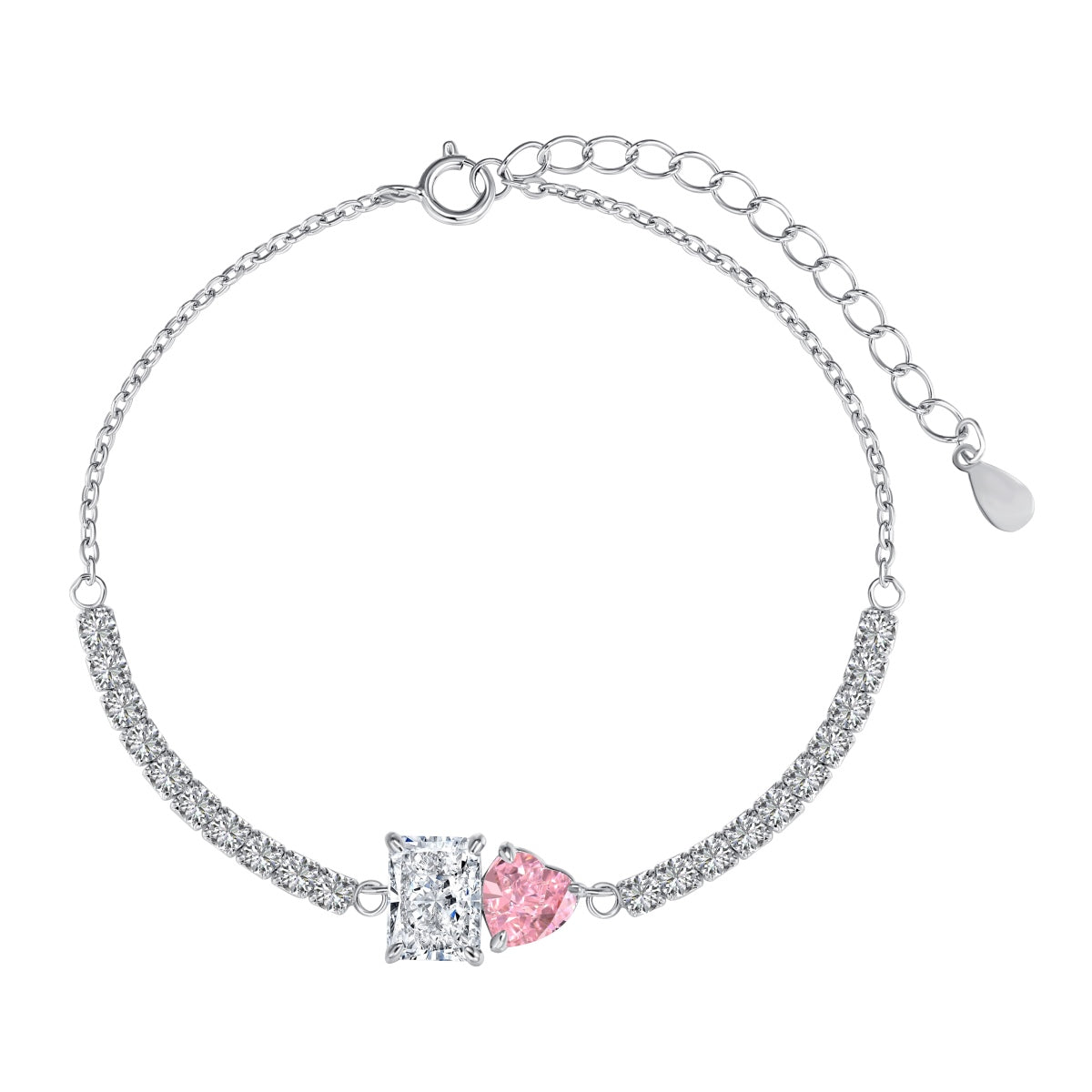 [BASLOVE]Dazzling Unique Multi Shape Lover Bracelet