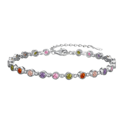 [BASLOVE]Sparkling Exquisite Round Cut Party Bracelet