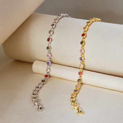 [BASLOVE]Sparkling Exquisite Round Cut Party Bracelet