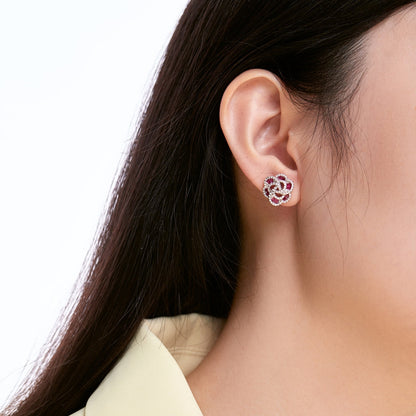 [BASLOVE]Exquisite Flower Shape Daily Earrings