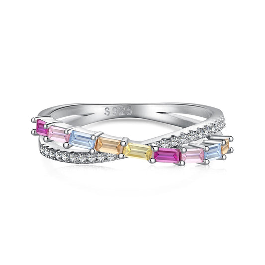 [BASLOVE]Energetic Elegant Radiant Cut Party Ring