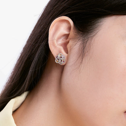 [BASLOVE]Exquisite Flower Shape Daily Earrings