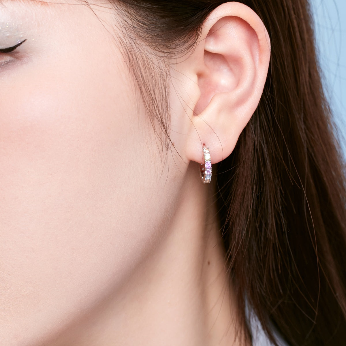 [BASLOVE]Radiant Colorful Round Cut Earrings