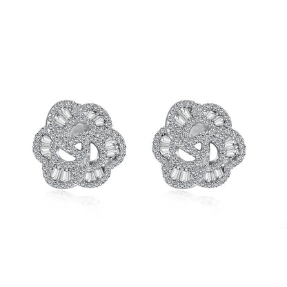 [BASLOVE]Exquisite Flower Shape Daily Earrings