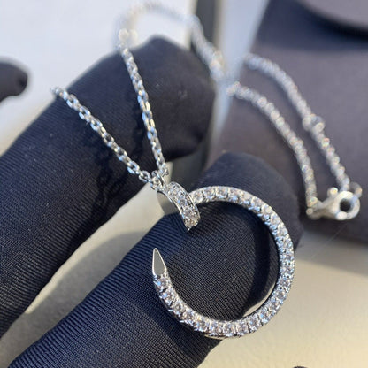 [Basjewels]JUSTE NECKLACE SILVER DIAMONDS