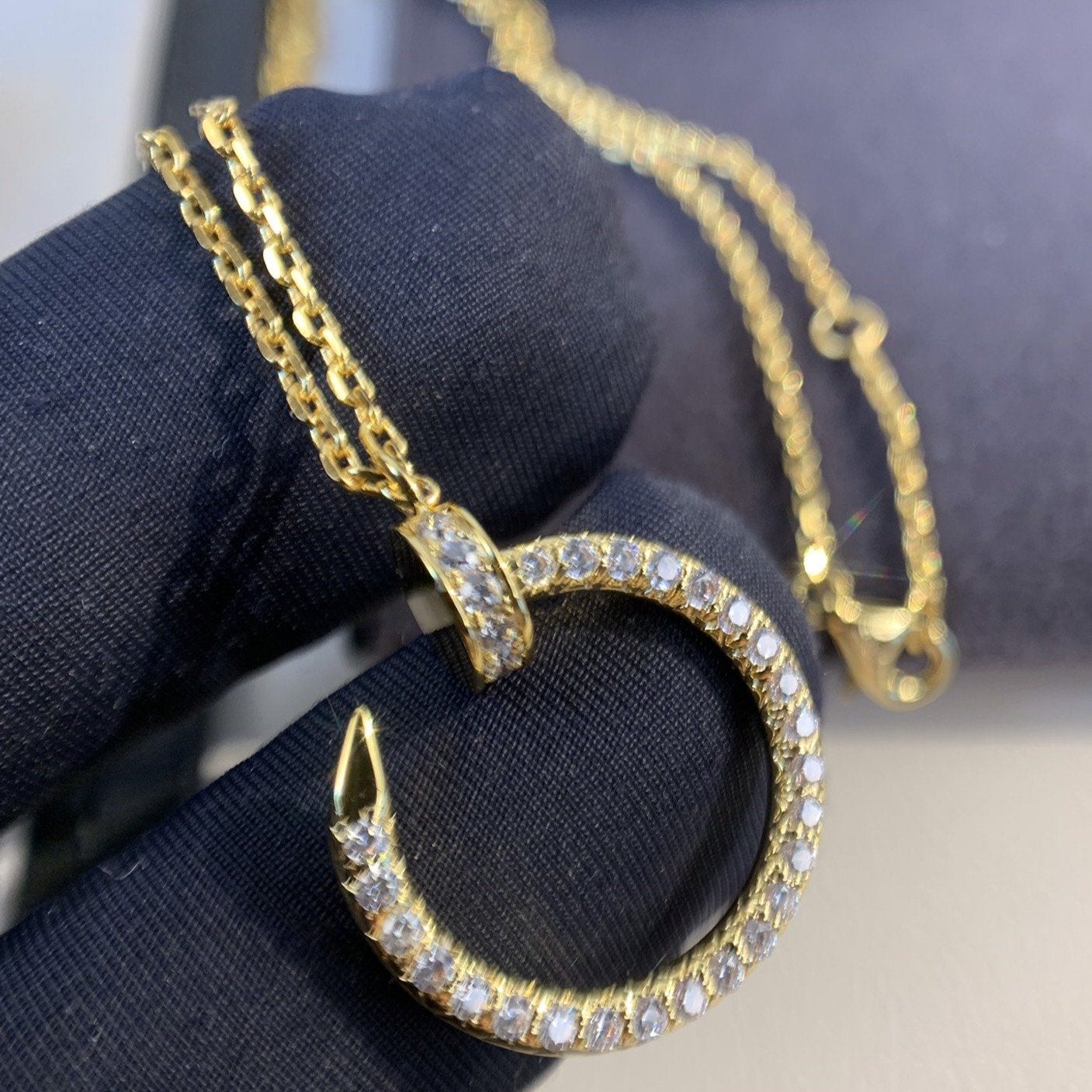 [Basjewels]JUSTE NECKLACE GOLD DIAMONDS