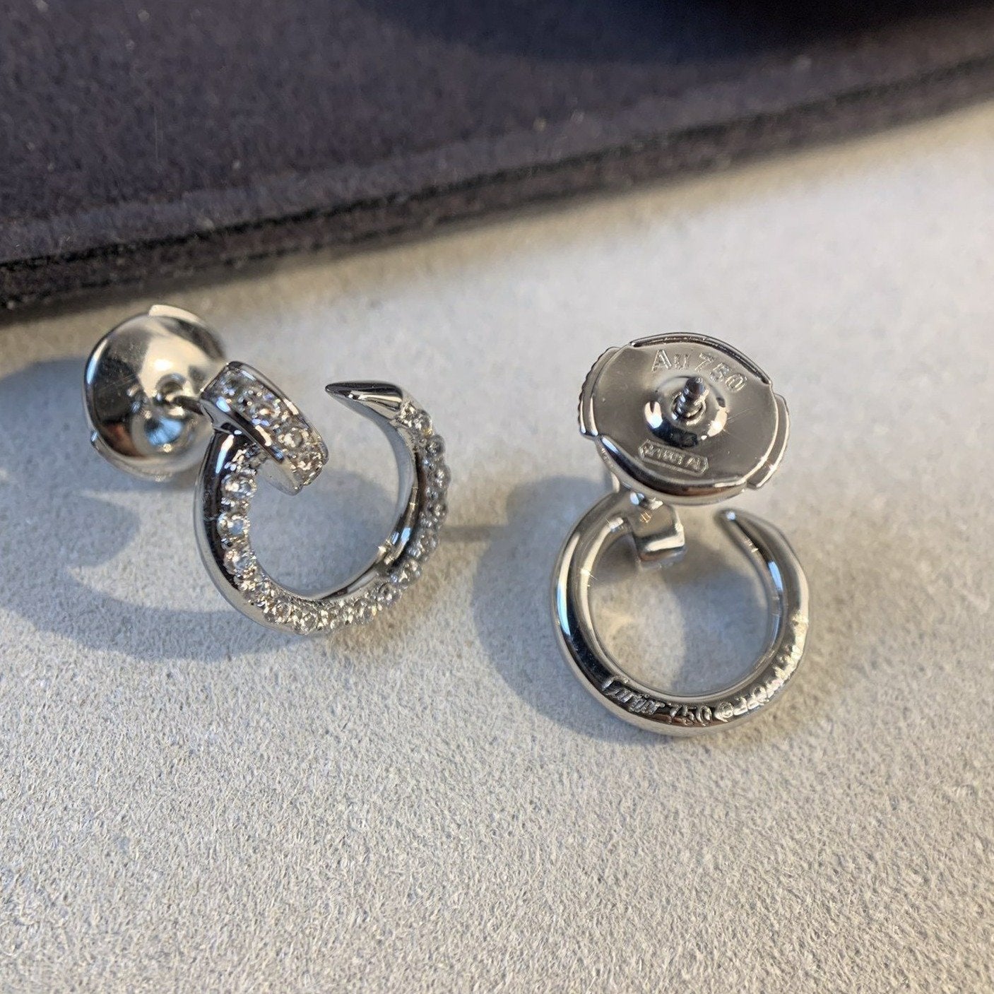 [Basjewels]JUSTE EARRINGS SILVER DIAMONDS