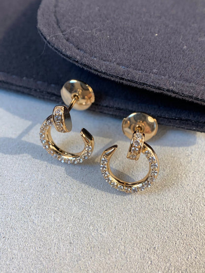 [Basjewels]JUSTE EARRINGS GOLD DIAMONDS