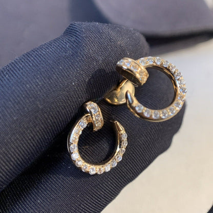 [Basjewels]JUSTE EARRINGS GOLD DIAMONDS