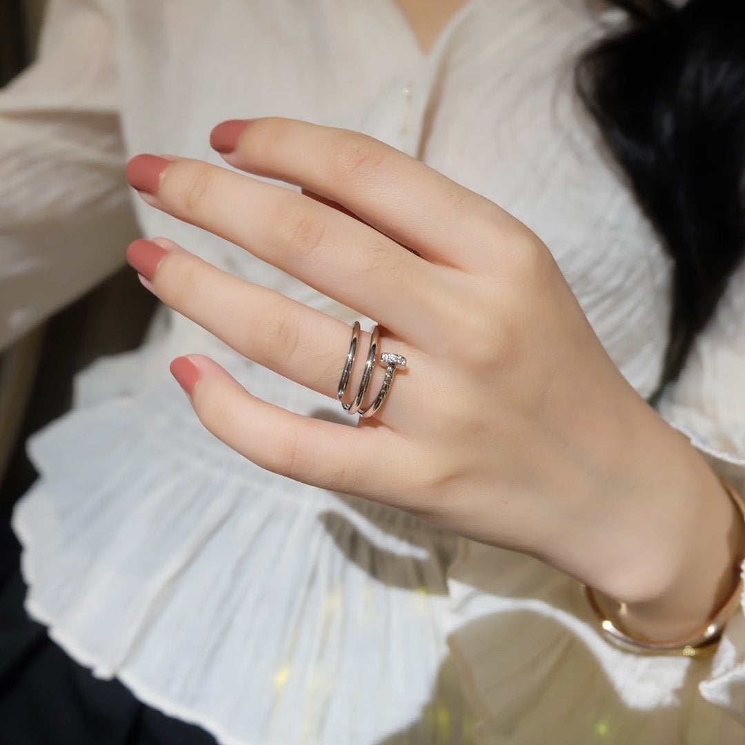 [Basjewels]JUSTE RING 1.8MM SILVER DOUBLE ROW