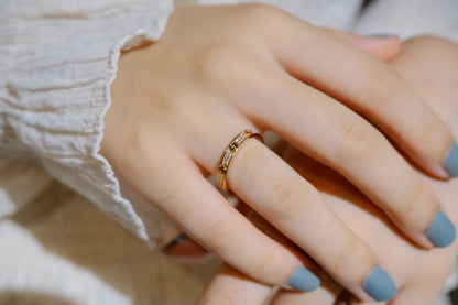 [Basjewels]LOVE RING 2.65MM DIAMOND