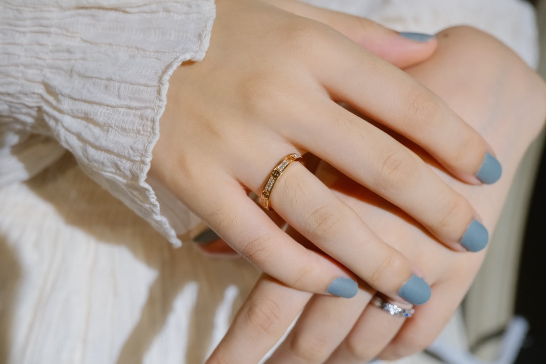 [Basjewels]LOVE RING 2.65MM DIAMOND