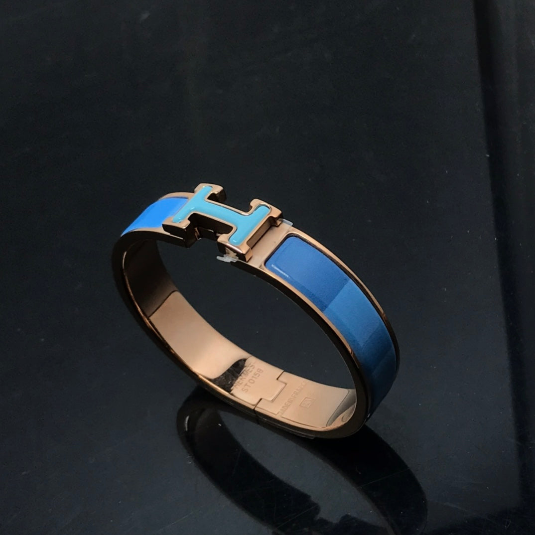 [Basjewels]HM BRACELET BLUE RAINBOW CERAMIC