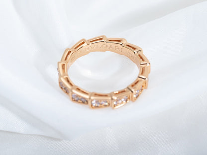 [BSNL Jewels]SERPENTI RING ROTGOLD MIT DIAMANTEN 3MM