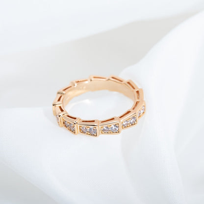 [BSNL Jewels]SERPENTI RING ROTGOLD MIT DIAMANTEN 3MM