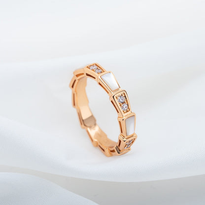 [BSNL Jewels] SERPENTI RING ROSA GOLD DIAMANT MOP 3MM