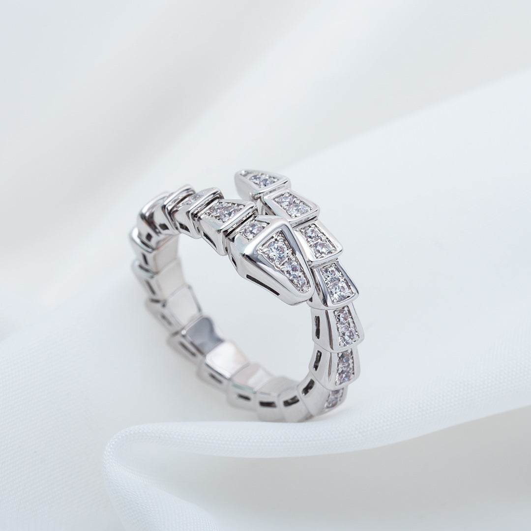 [BSNL Jewels] SERPENTI RING SILBER DIAMANT GEPAPERT 4MM