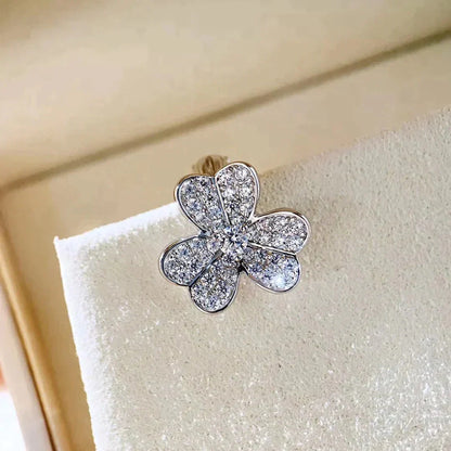 [BSNL Jewels]CLOVER COMOS DIAMANT OHRRINGE SILBER