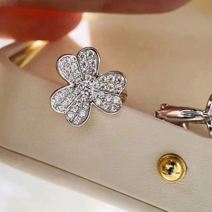 [BSNL Jewels]CLOVER COMOS DIAMANT OHRRINGE SILBER