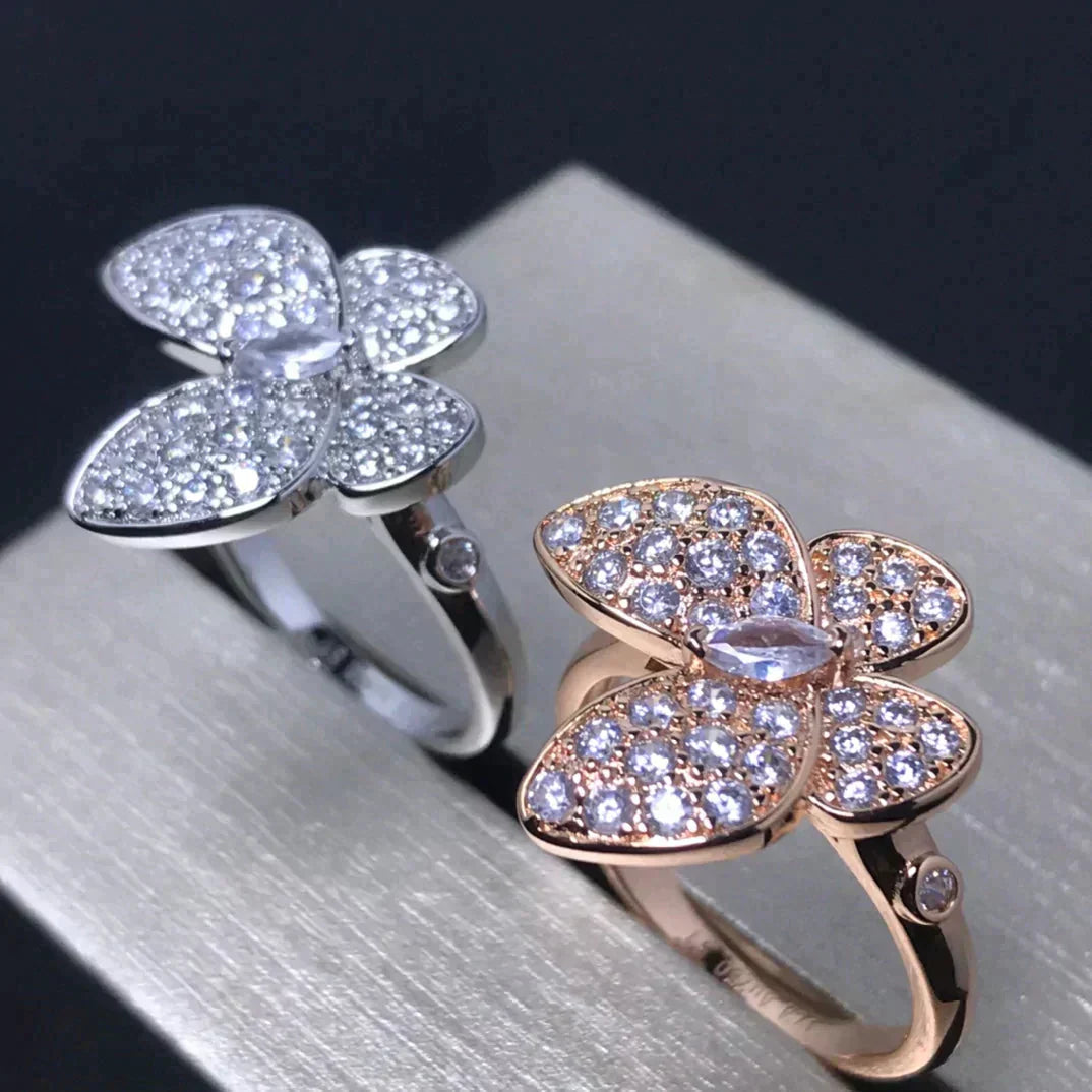 [BSNL Jewels] SCHMETTERLINGS-ROSAGOLD-DIAMANTRING