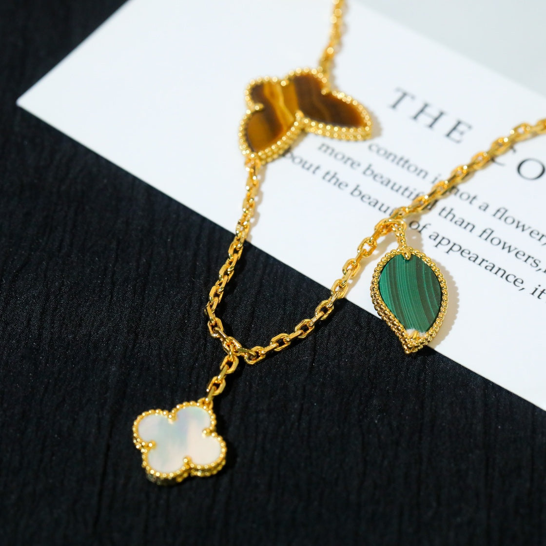 [Basjewels]LUCKY SPRING 5 MOTIF GOLD BRACELET