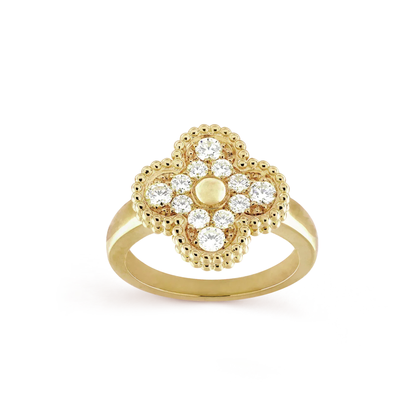 [Basjewels]CLOVER DIAMOND RING