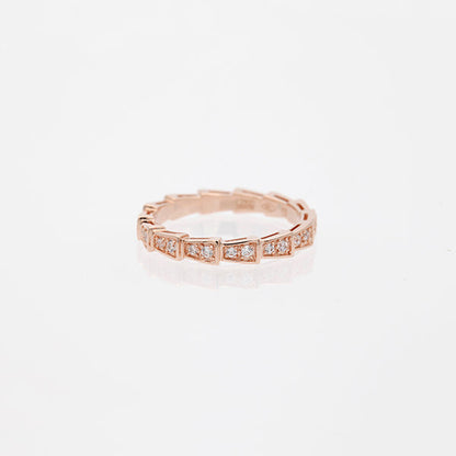 [BSNL Jewels]SERPENTI RING ROTGOLD MIT DIAMANTEN 3MM