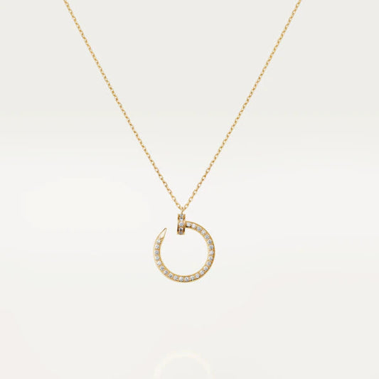 [Basjewels]JUSTE NECKLACE GOLD DIAMONDS