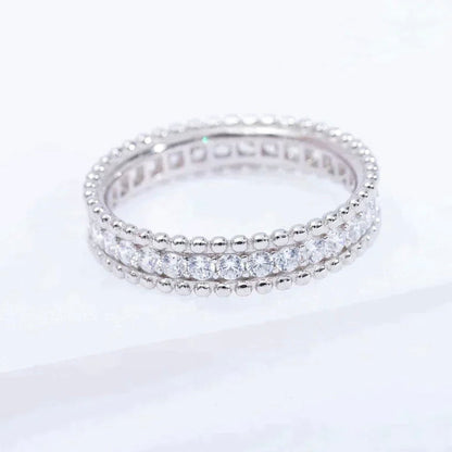 [BSNL Jewels] PERLEE DIAMANT SILBERRING