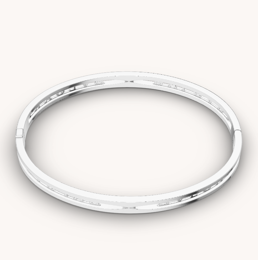 [BSNL Jewels] ZERO 1 SPIRAL LOGO SILBERARMBAND