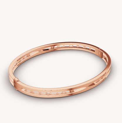 [BSNL Jewels]ZERO 1 SPIRAL LOGO ROSA GOLD ARMBAND