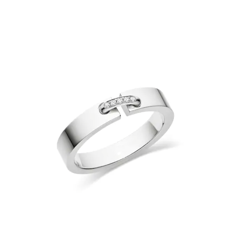 [BSNL Jewels]ALLIANCE LIENS VIDENCE DIAMANT 4MM RING