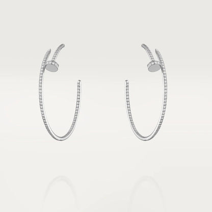 [Basjewels]JUSTE EARRINGS FULL DIAMONDS 1.8MM